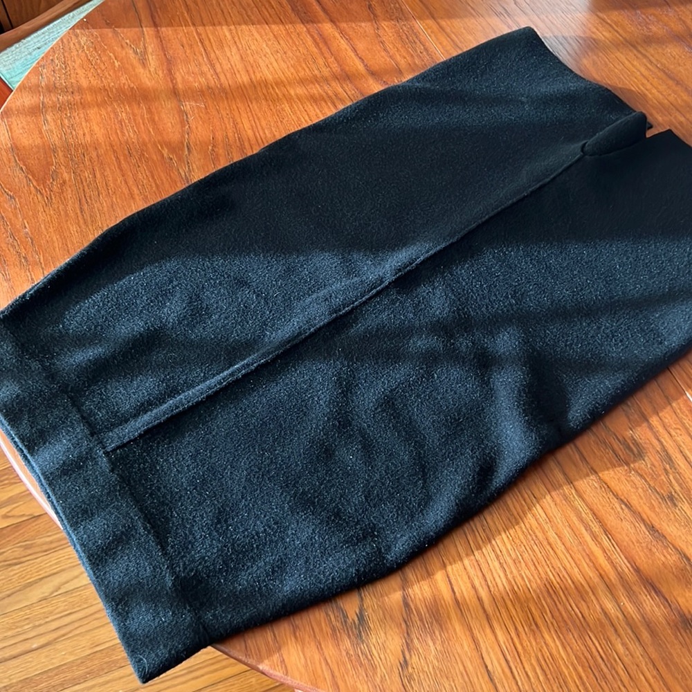 Black high-waisted skirt